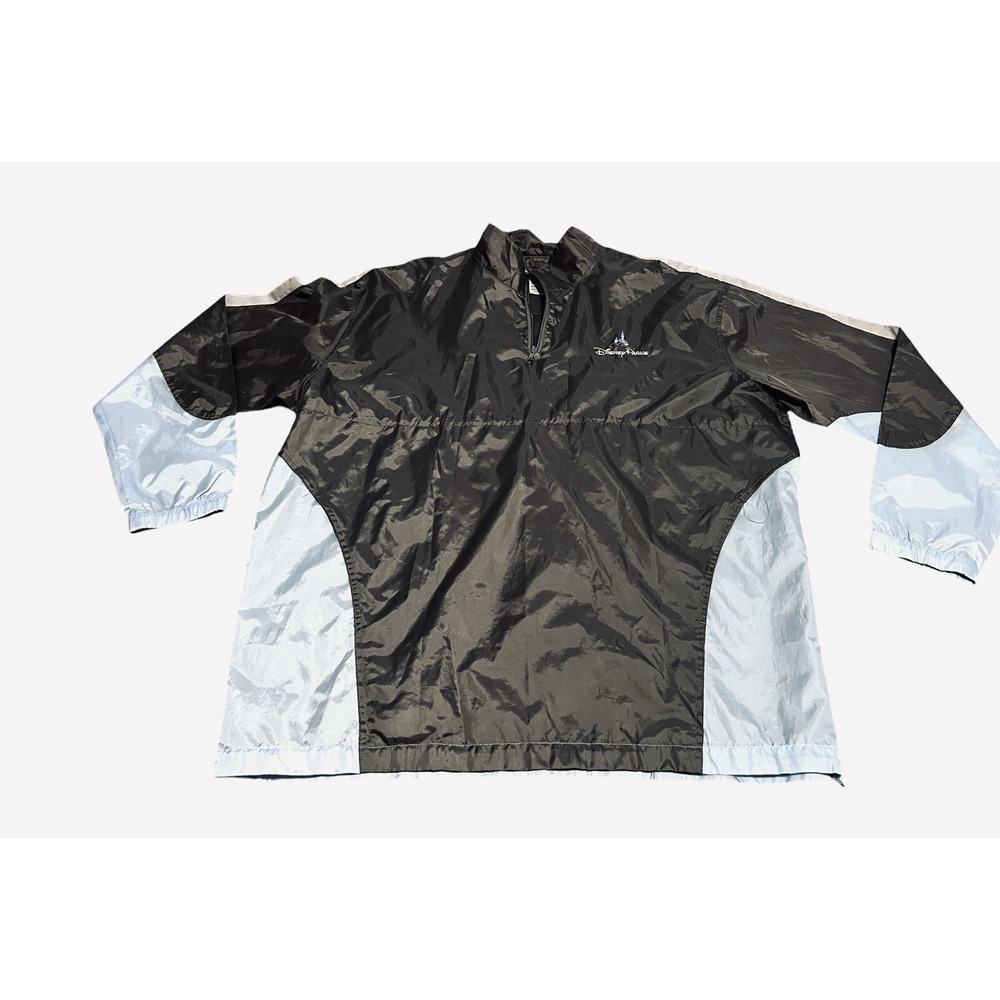 Walt Disney World Parks Pullover Packable Windbreaker 1/4 Zip Rain Jacket XL/XXL